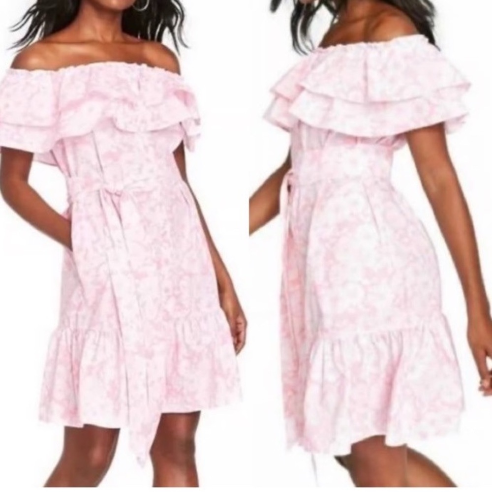 Lisa Marie Fernandez Pink Cotton Prairie Dress | S
